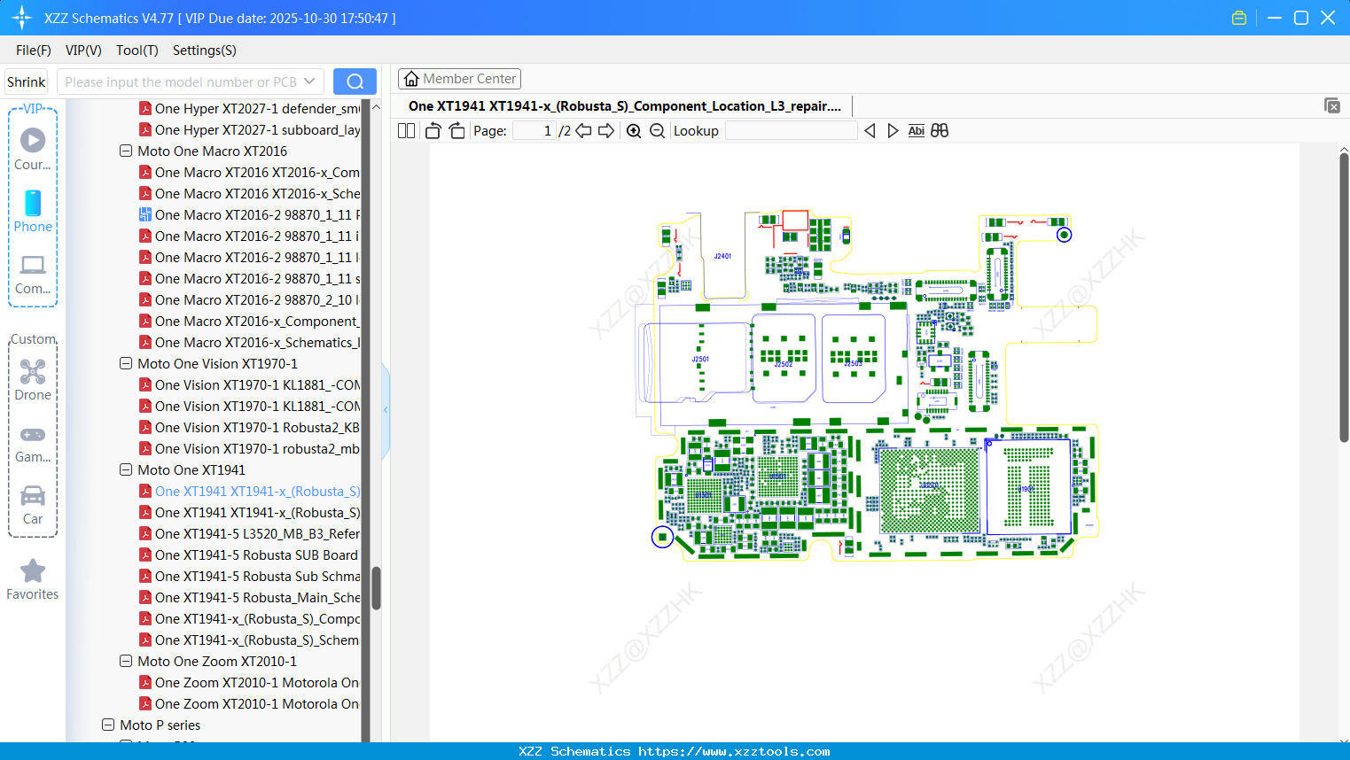 Motorola One XT1941 XT1941-x_(Robusta_S)_Component_Location_L3_repair